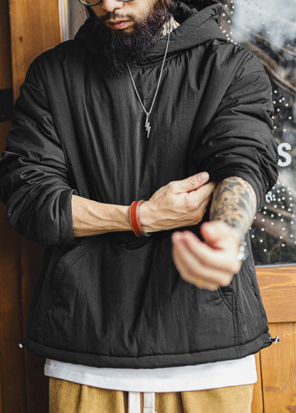 American Fleece Pullover With Pockets Commuting Fleece Lined Warm Men's Sweater - Harmony Gallery