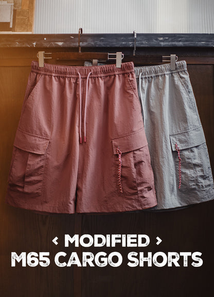 American Retro M65 Mountain Loose Straight Multi-Pocket Thin Men's Shorts - Harmony Gallery