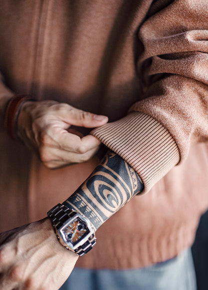 American Retro Woolen Baseball Embroidery Cuffed Sleeves Men's Jacket - Harmony Gallery
