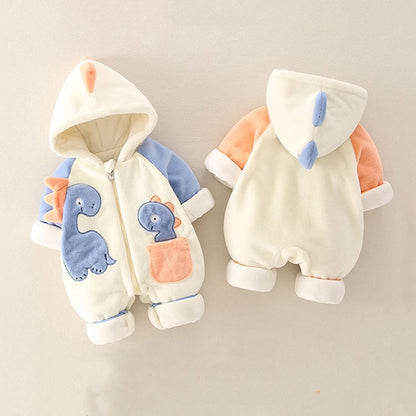 Newborn Velvet Autumn and Winter Baby Boy's Romper - Harmony Gallery