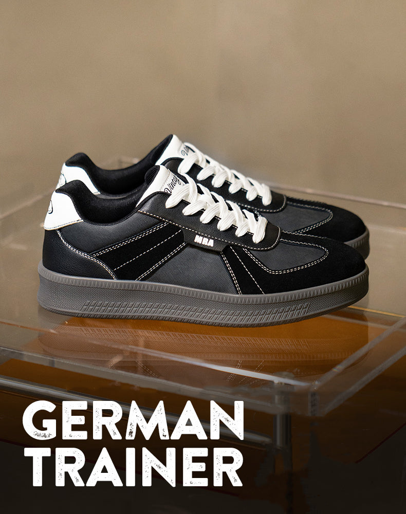 German Retro Thick-Soled Sports Small Black All-Match Men's Casual Shoes - Harmony Gallery