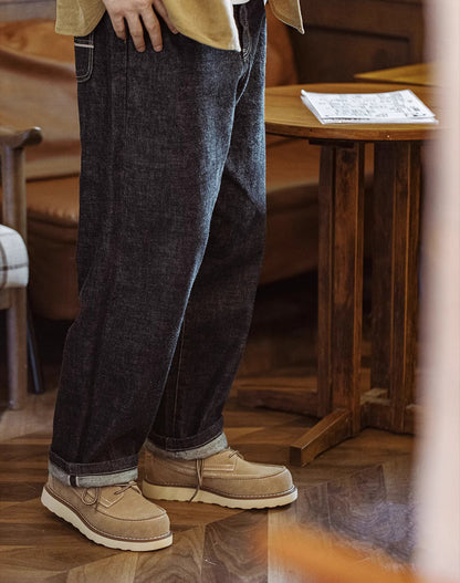 American Retro Work Casual Outdoor Mid-High Suede Leather Men's Boot - Harmony Gallery