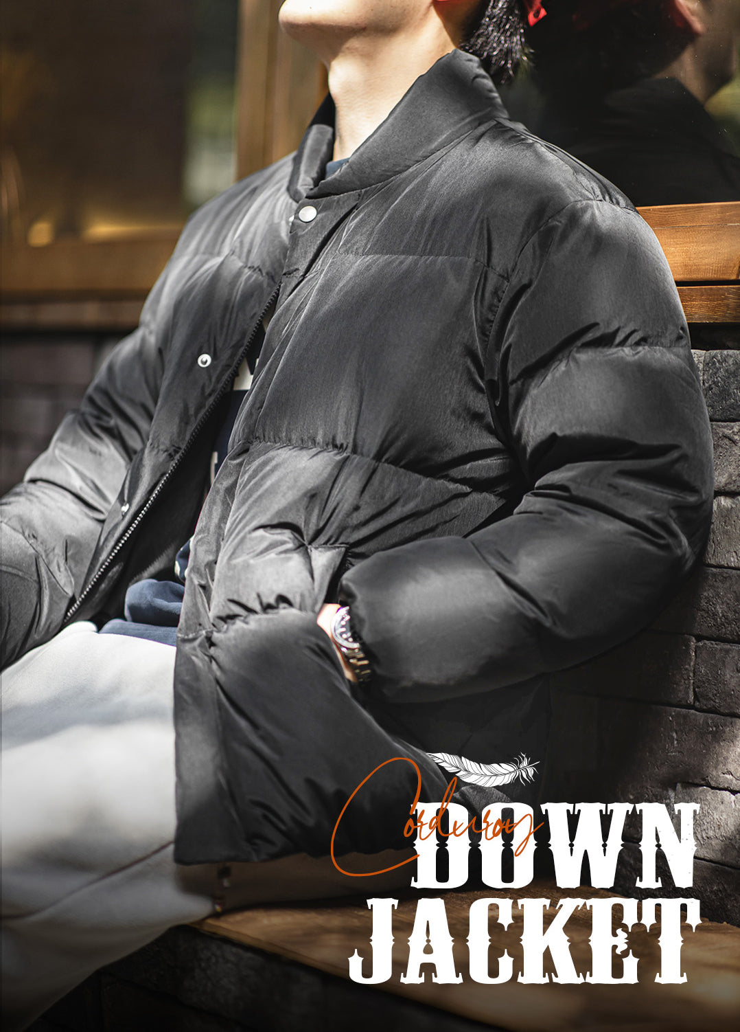 American Casual Down White Duck Down Warm Thick Men's Jacket - Harmony Gallery