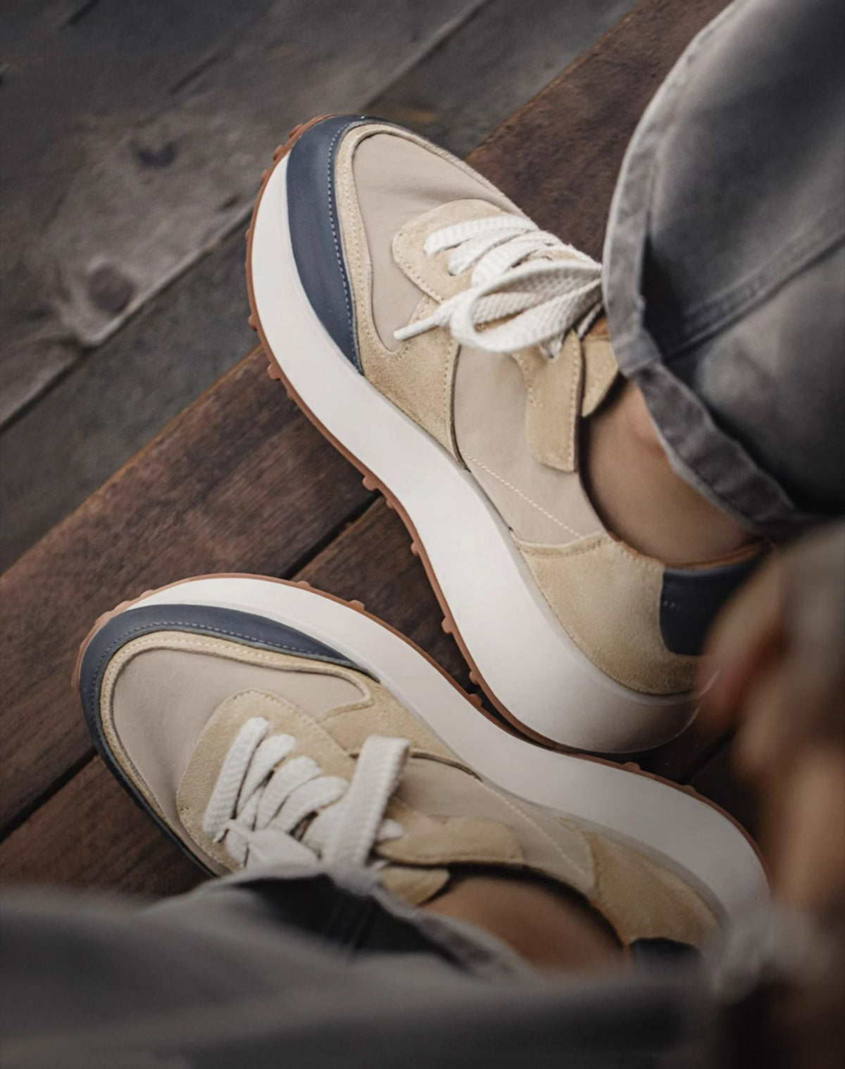 American Retro Jogging Forrest Gump Height-Enhancing Waffle Men's Sports Shoes - Harmony Gallery