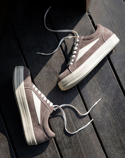 American Retro Suede Brown Thick-Soled Sports Men's Casual Shoes - Harmony Gallery