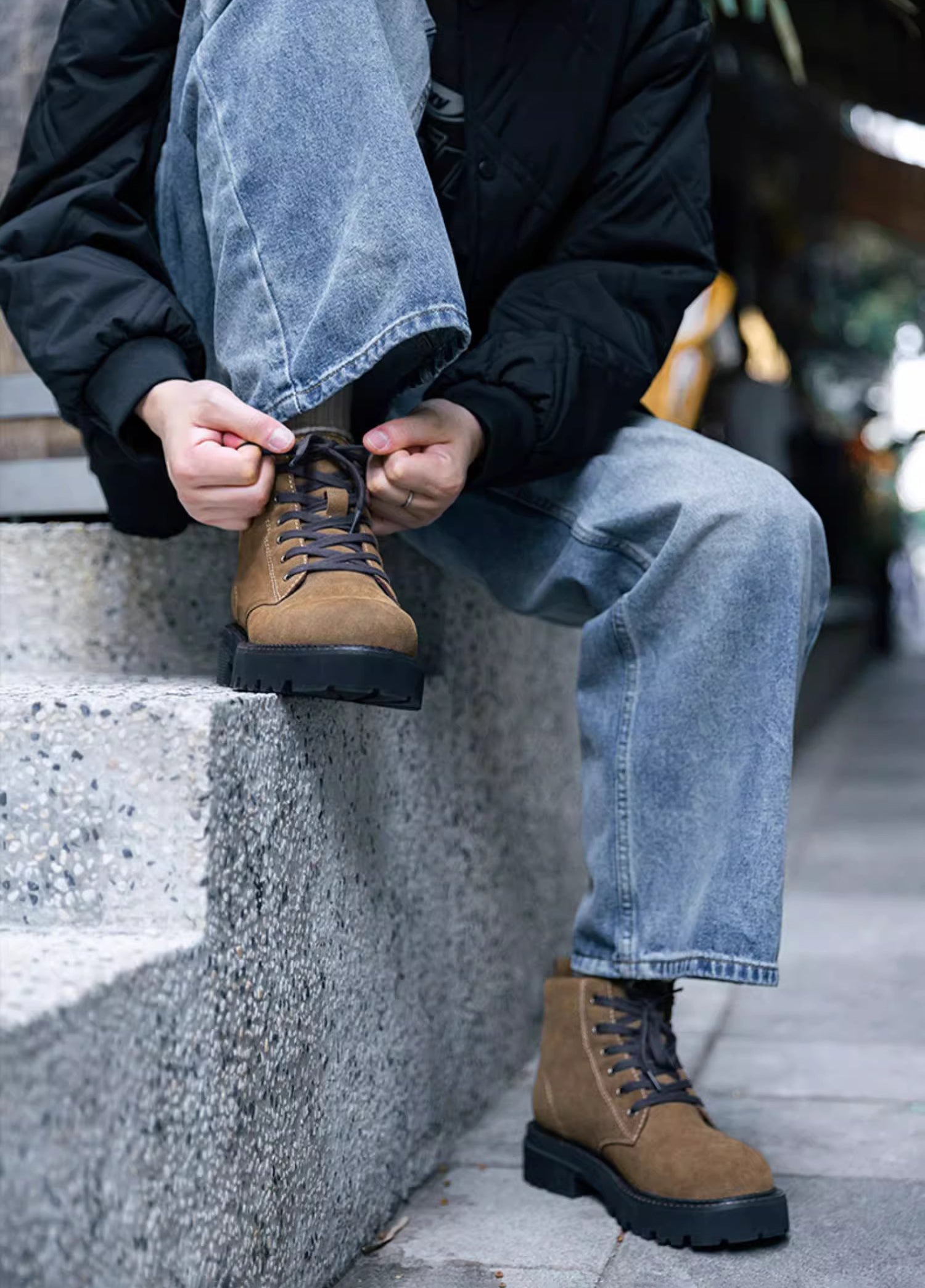 American Retro Winter Motorcycle Martin Outdoor Desert Men's Boot - Harmony Gallery