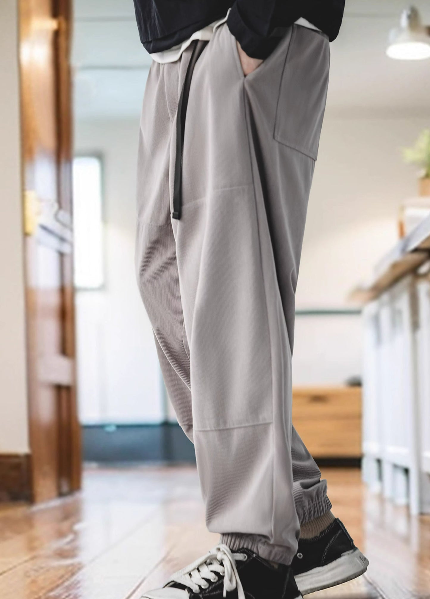 American Retro Casual Corduroy Cityboy Men's Trousers - Harmony Gallery