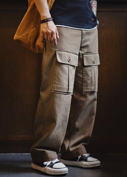 American Woven M43 Modified Herringbone Pattern Pocket Men's Trousers