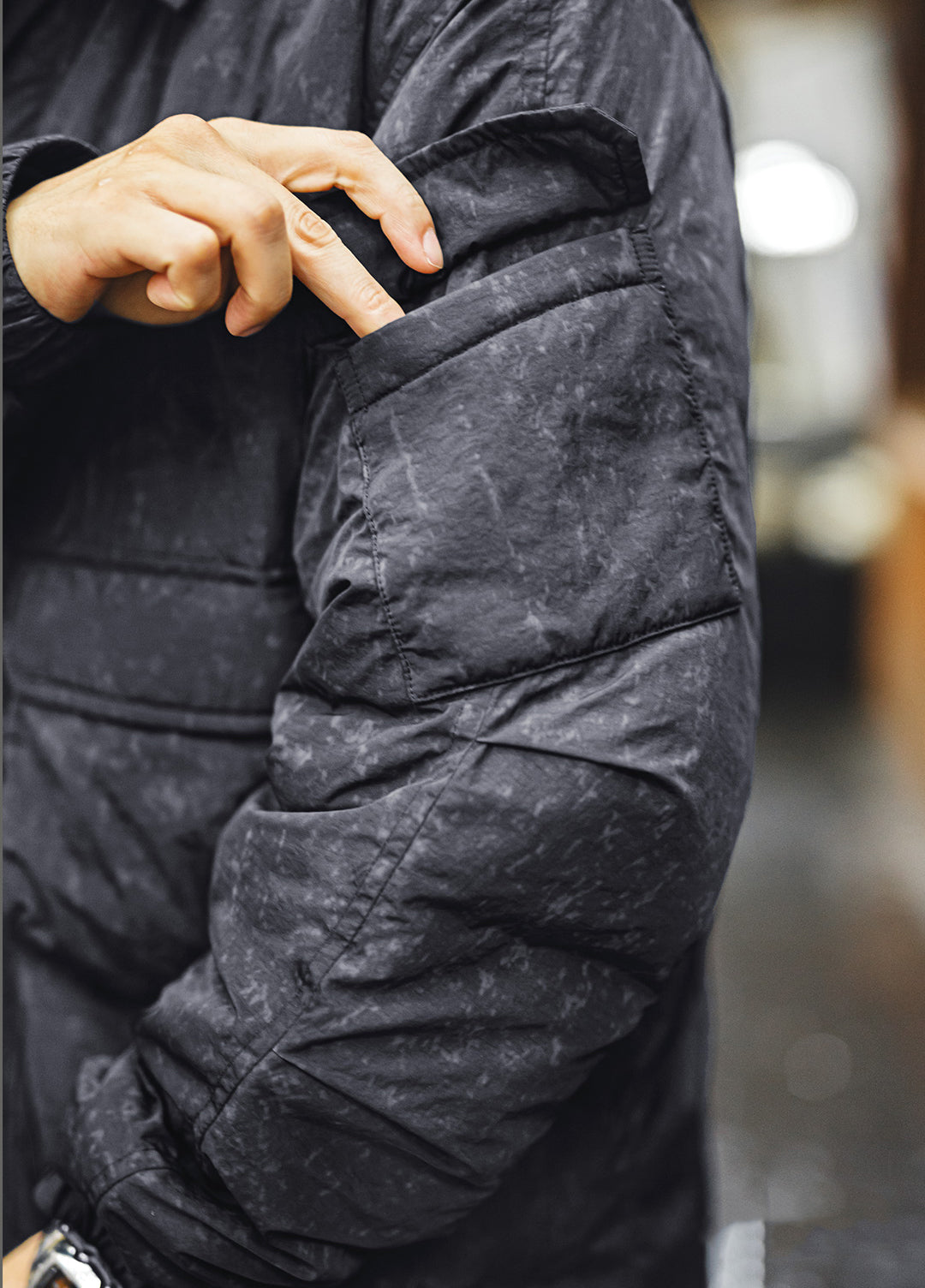 American Retro Batik M65 Hunting Warm and Rugged Cotton-Padded Men's Jacket - Harmony Gallery