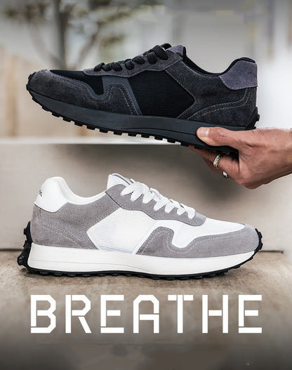 American Retro Warrior Breathable Jogging All-Match Leather Men's Sports Shoes - Harmony Gallery