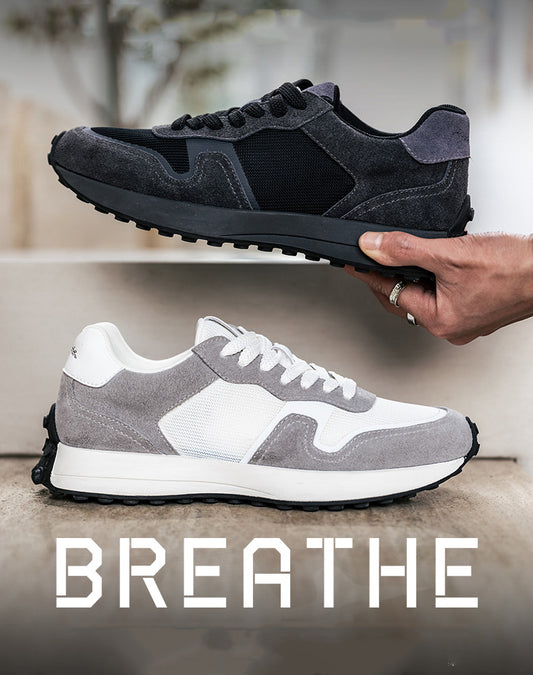 American Retro Warrior Breathable Jogging All-Match Leather Men's Sports Shoes - Harmony Gallery