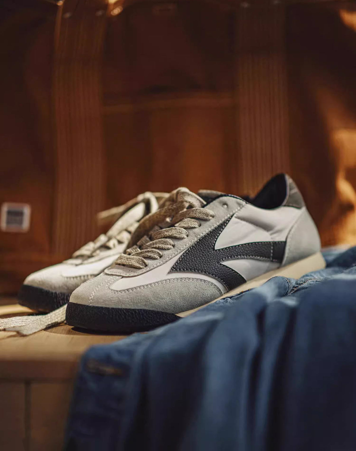 Stitching Retro Discovery Jogging Forrest Moral Men's Sports Shoes - Harmony Gallery