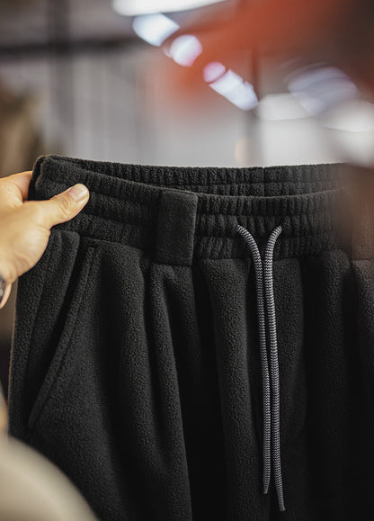 American Retro Double-Sided Fleece Sweatpants Warm Multi-Pocket Men's Trousers - Harmony Gallery
