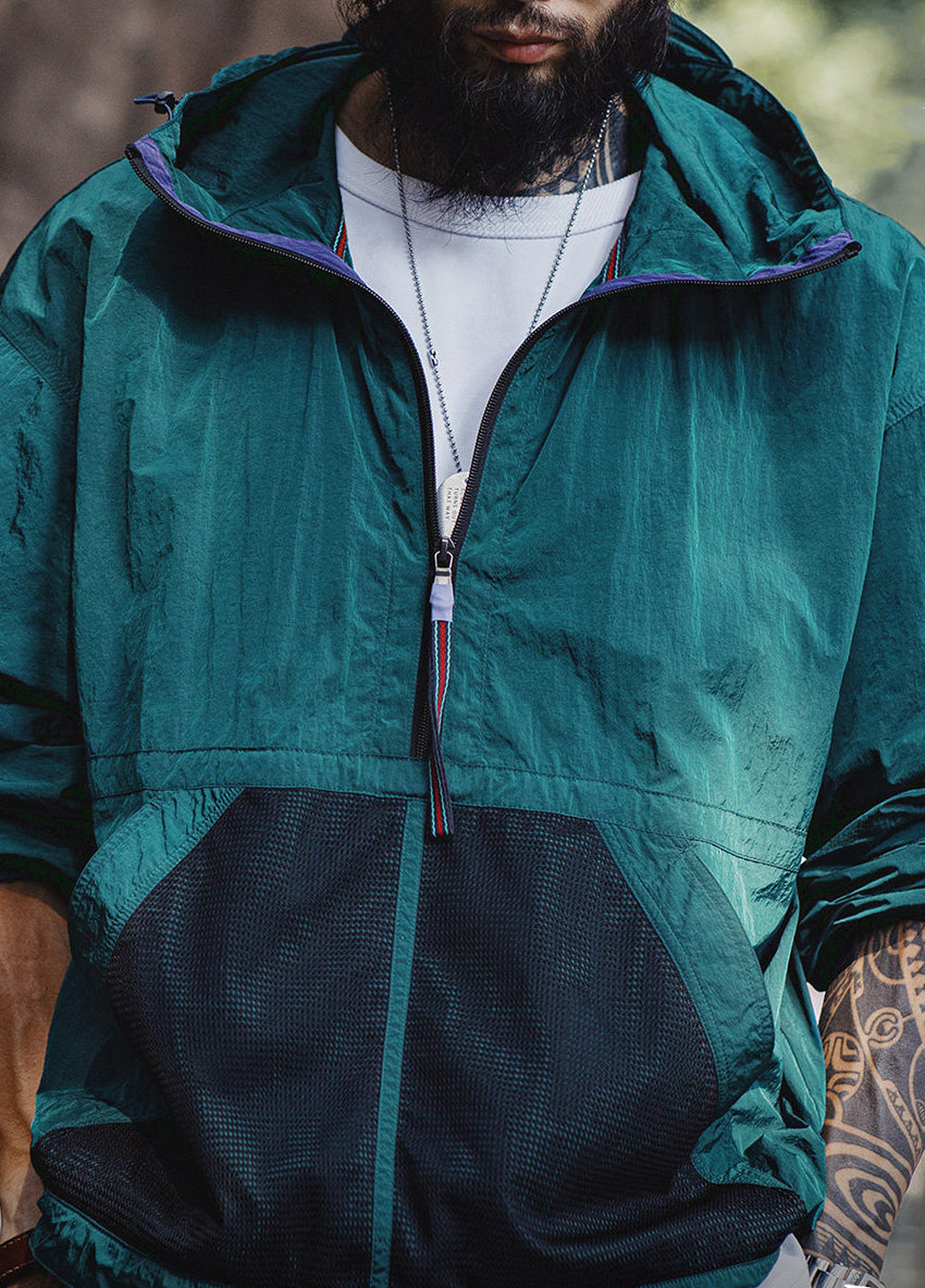 American Mountain Light Outdoor Hoodie Zipper Thin With Men's Sweater