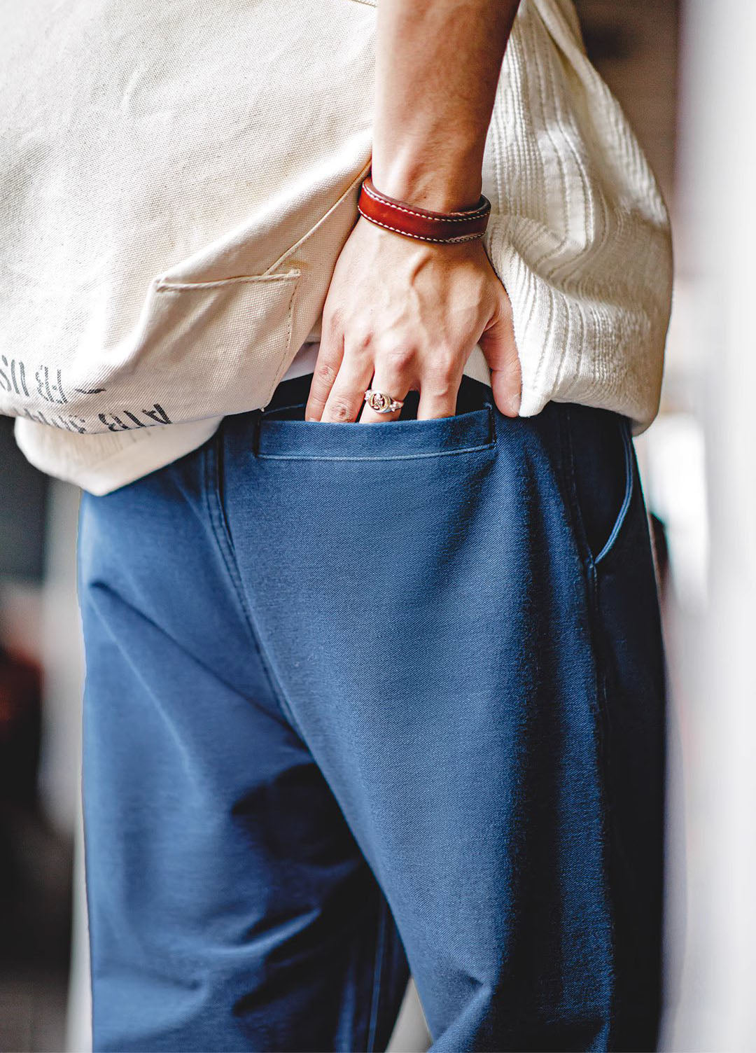 American Denim Sports Tapered Harem Sweatpants Men's Jeans - Harmony Gallery