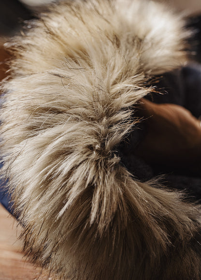 American Retro N2A Fur Collar Parka Blue Mountain Eagle Cotton Men's Jacket - Harmony Gallery