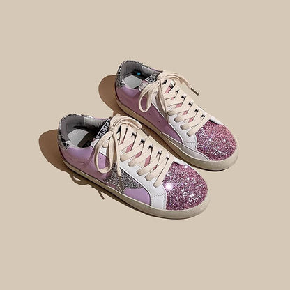 Leather Genuine Dirty Star Skate Sport Women's Shoes - Harmony Gallery