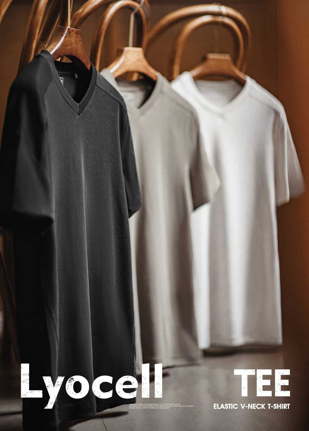 American Lyocell Cool Quick-Drying Fitness Clothes Slim Men's T-Shirt - Harmony Gallery
