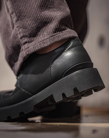 Square-toe Derby Matte Casual Leather Versatile Men's Dress Shoes - Harmony Gallery