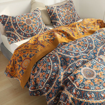 Six-Layer Gauze Pure Cotton Double Sided Summer Cool Coverlet - Harmony Gallery