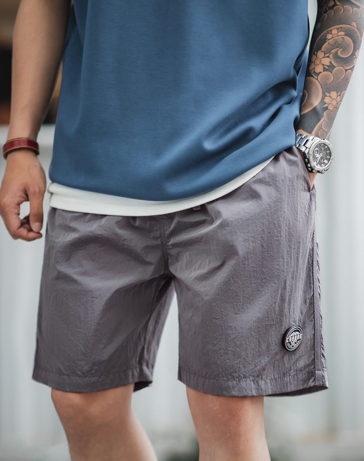 Mountain Light And Thin Nylon Function Wrinkle Men's Shorts - Harmony Gallery