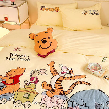 Disney Winnie The Pooh Park Washed Pure Cotton Four-piece Bed Set - Harmony Gallery