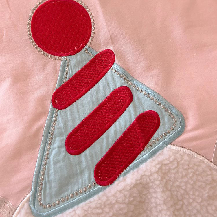 Girly Heart Cute Baby Elephant Four-Piece Pure Cotton Bed Set - Harmony Gallery