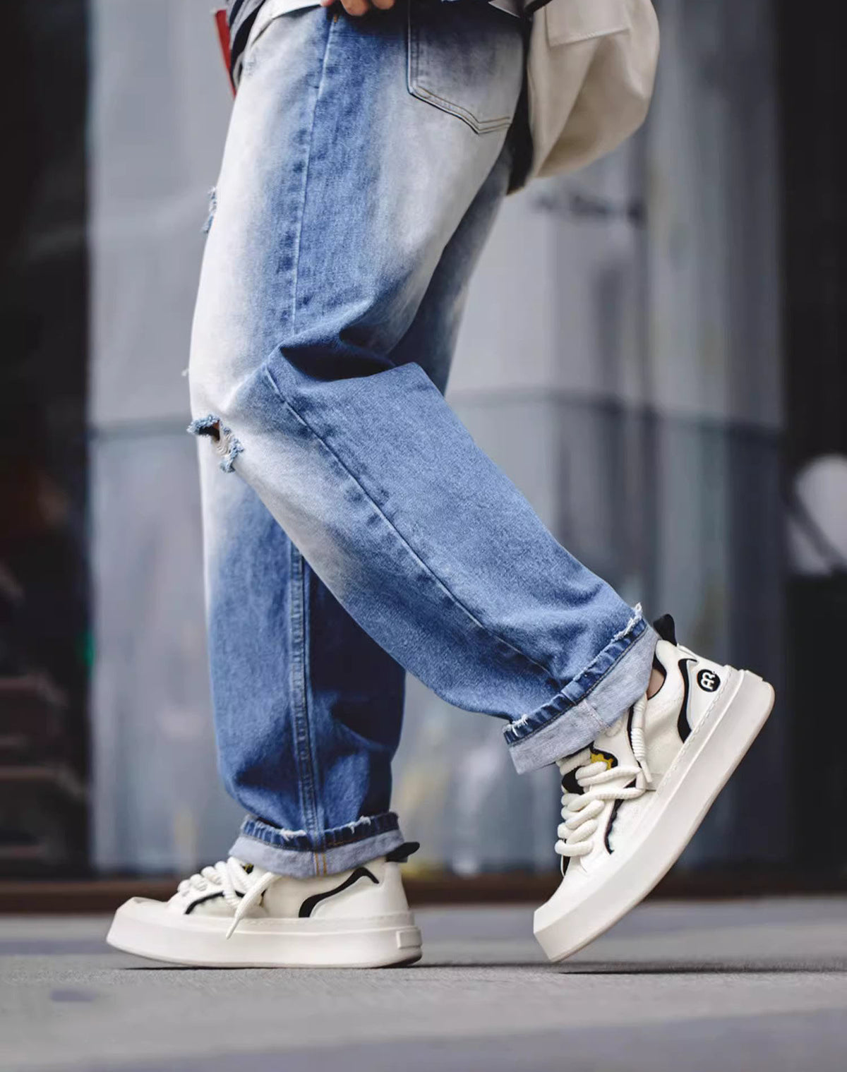 Electric Shark Big Head Breathable Cute Men's Casual Shoes - Harmony Gallery
