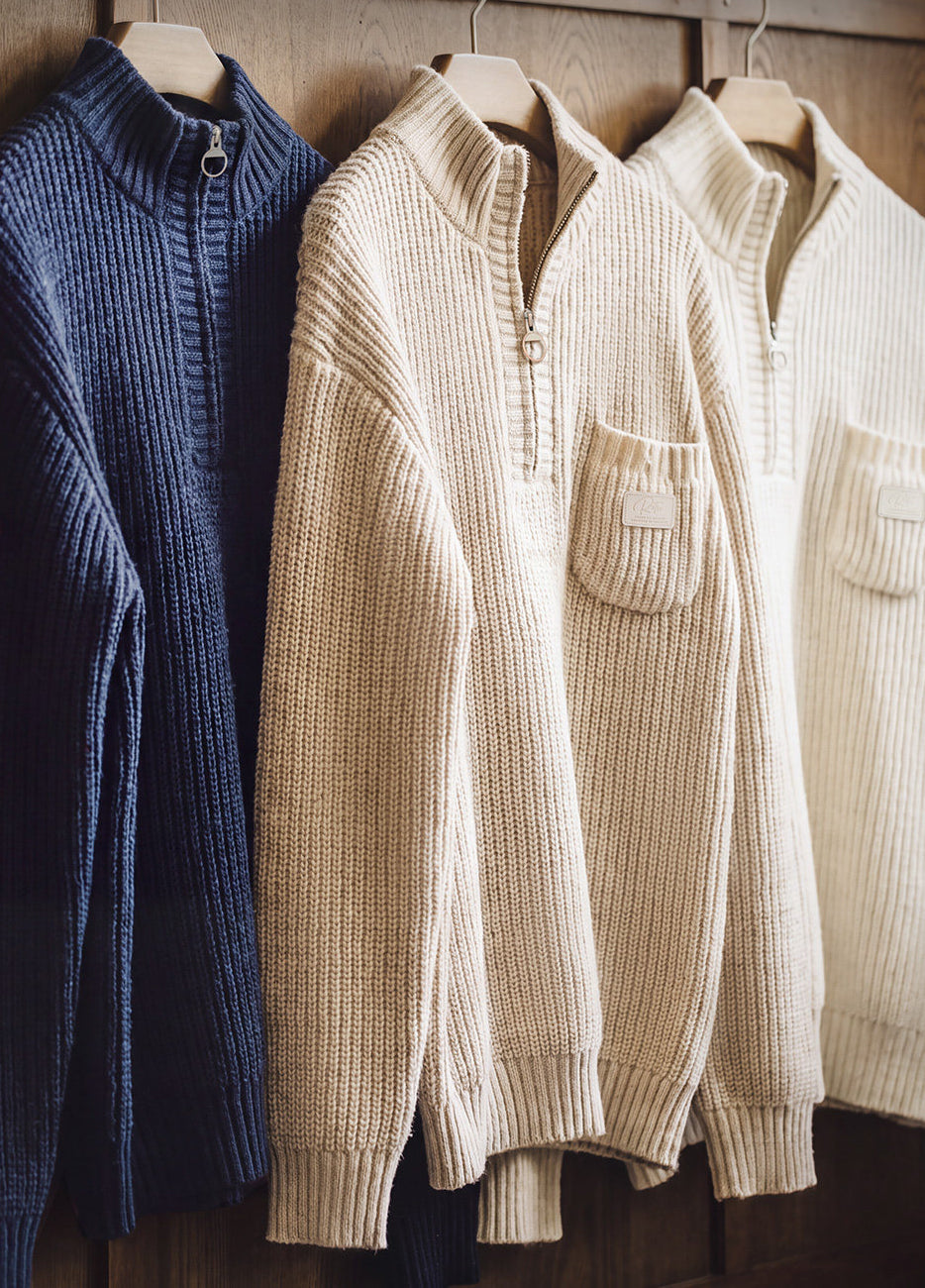 American Old Money Half-Zipper Pullover Soft Warm Men's Sweater - Harmony Gallery