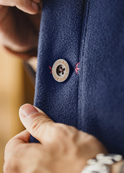 American Retro Shawl Collar Cardigan Fleece Warm Short Baseball Men's Jacket - Harmony Gallery