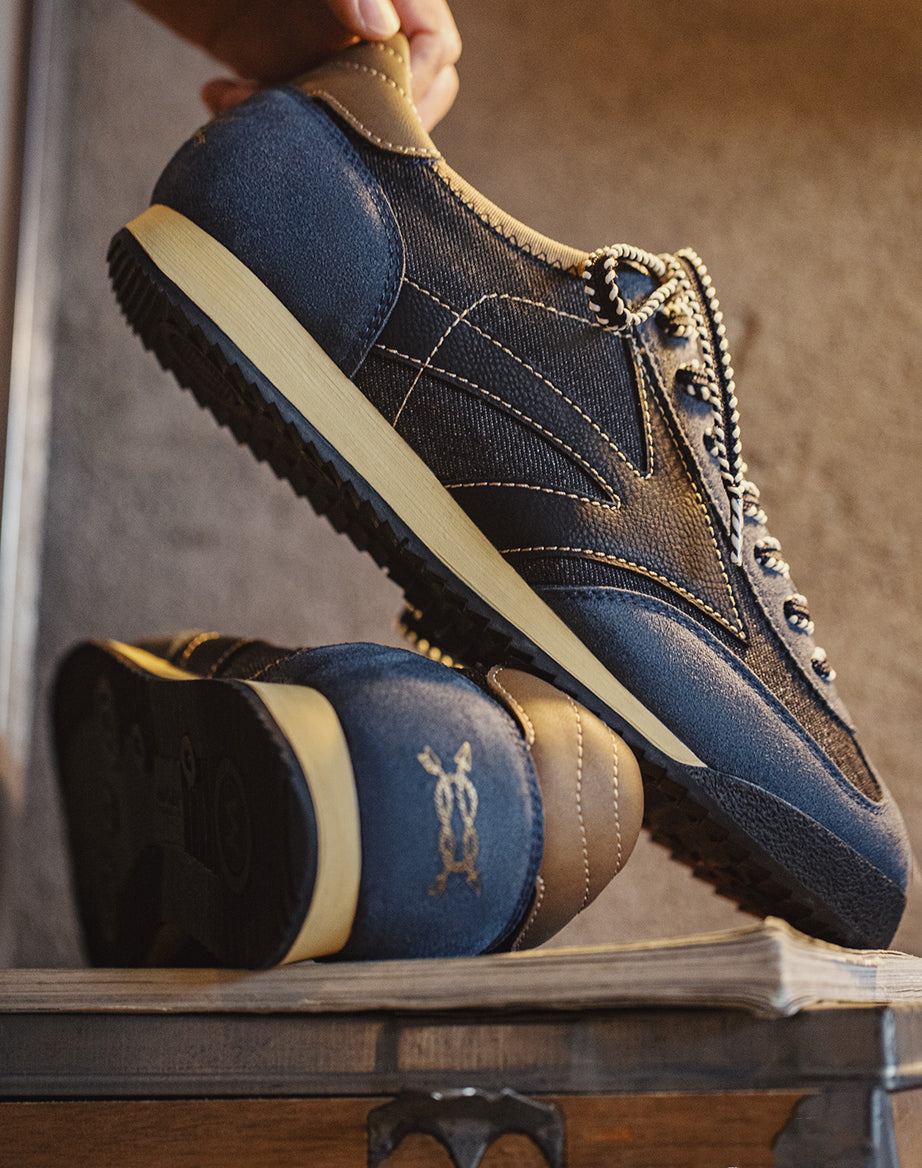 American Retro Jogging Forrest Gander Breathable Denim Men's Sports Shoes - Harmony Gallery