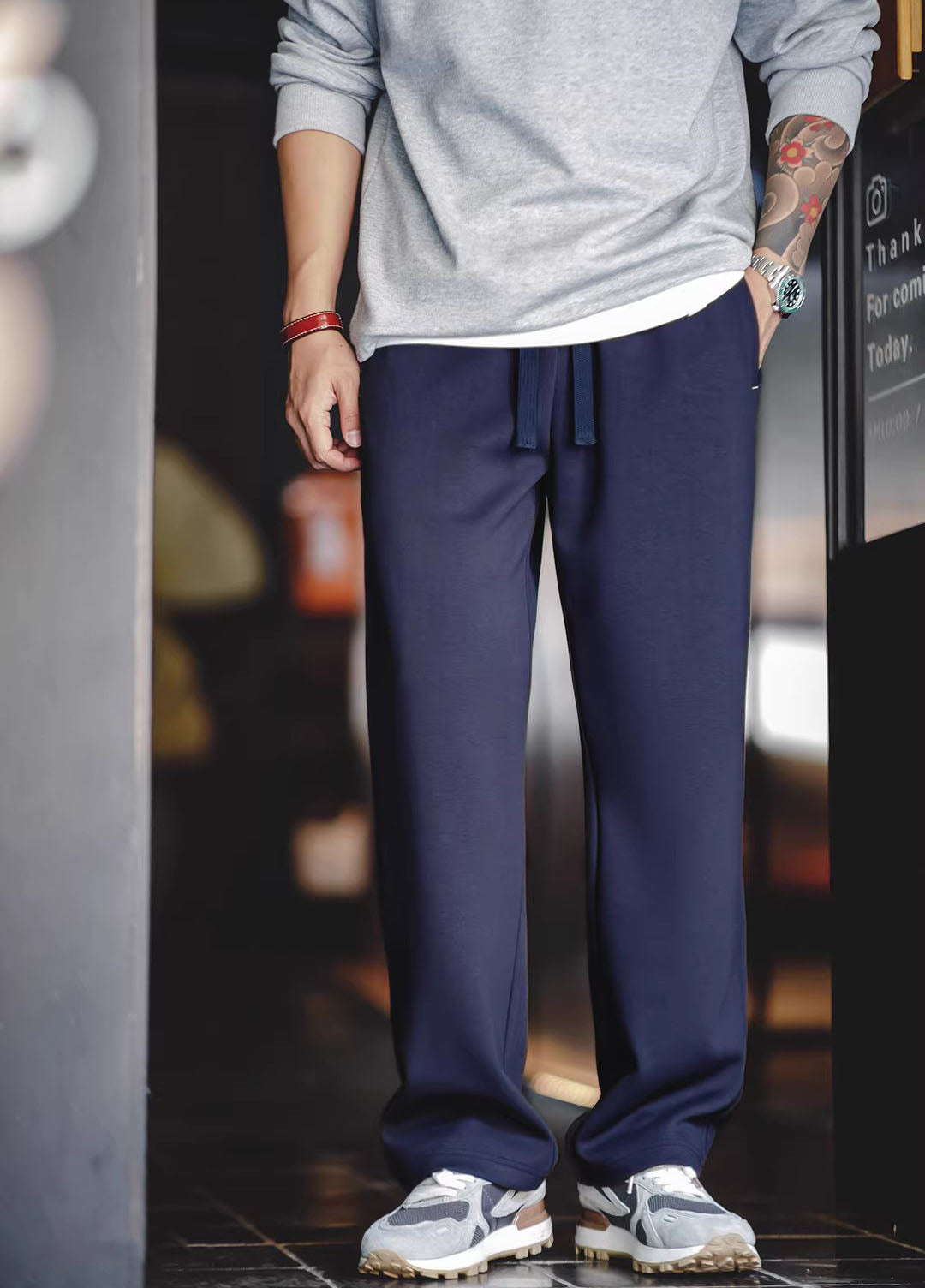 American Casual Air Layer Loose Anti-Wrinkle Stretch Men's Trousers - Harmony Gallery