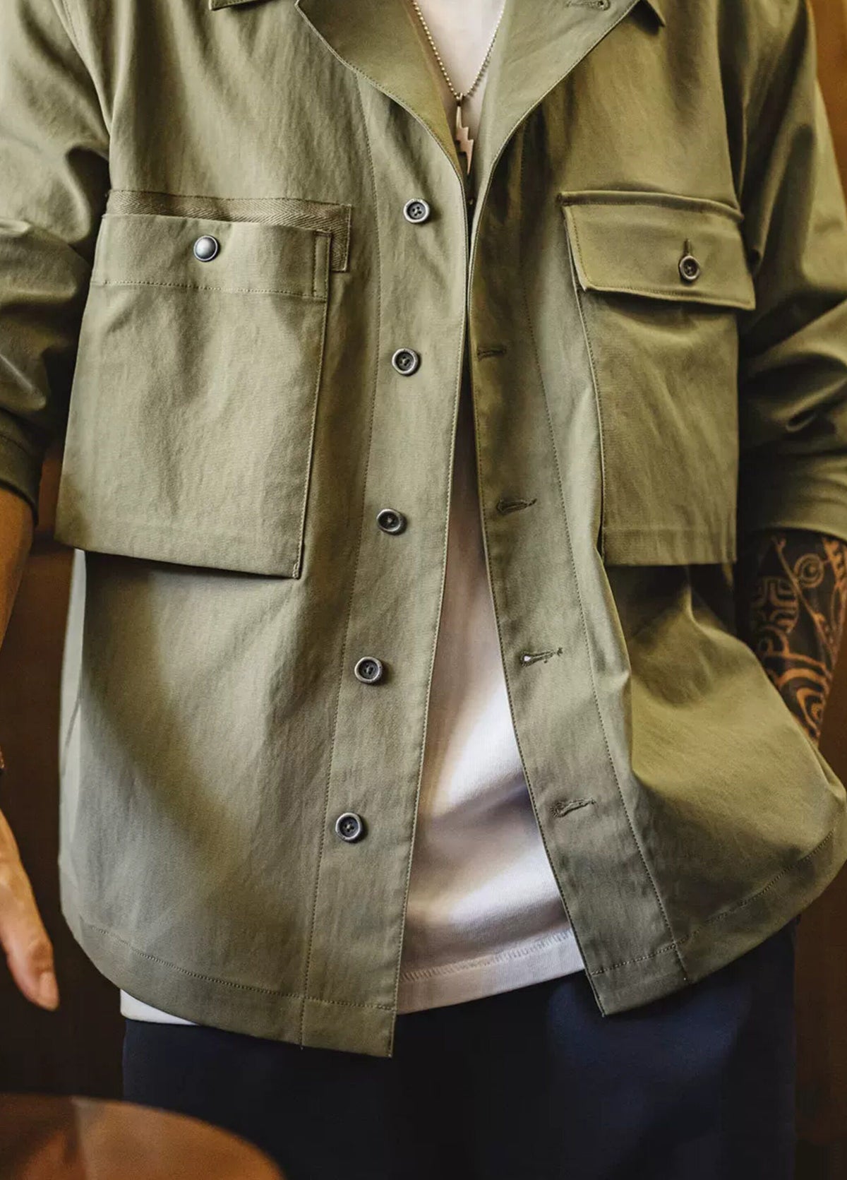 American Retro M43 Military Green With Pockets Heavyweight Men's Jacket