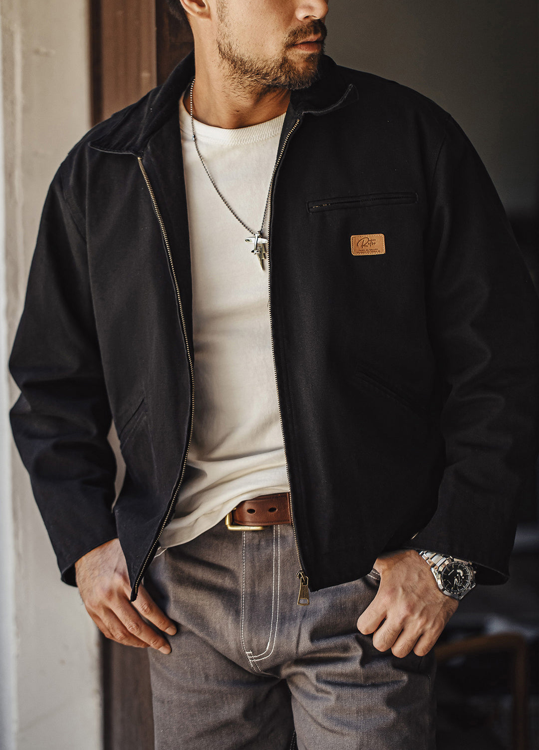 American Retro Detroit Cotton Interstellar Hunting Outfit Keep Warm Men's Jacket - Harmony Gallery