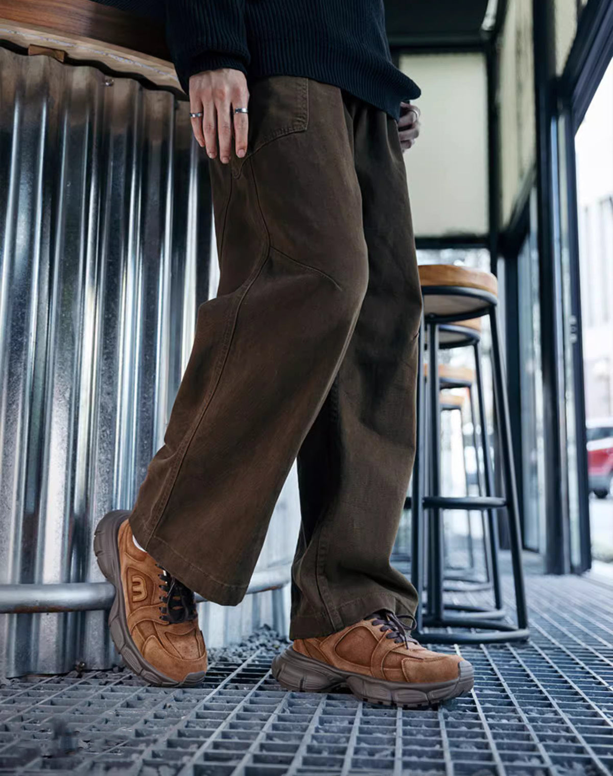 Reverse Planet  Retro Casual Thick Bottom Heightening Jogging Men's Sports Shoes - Harmony Gallery