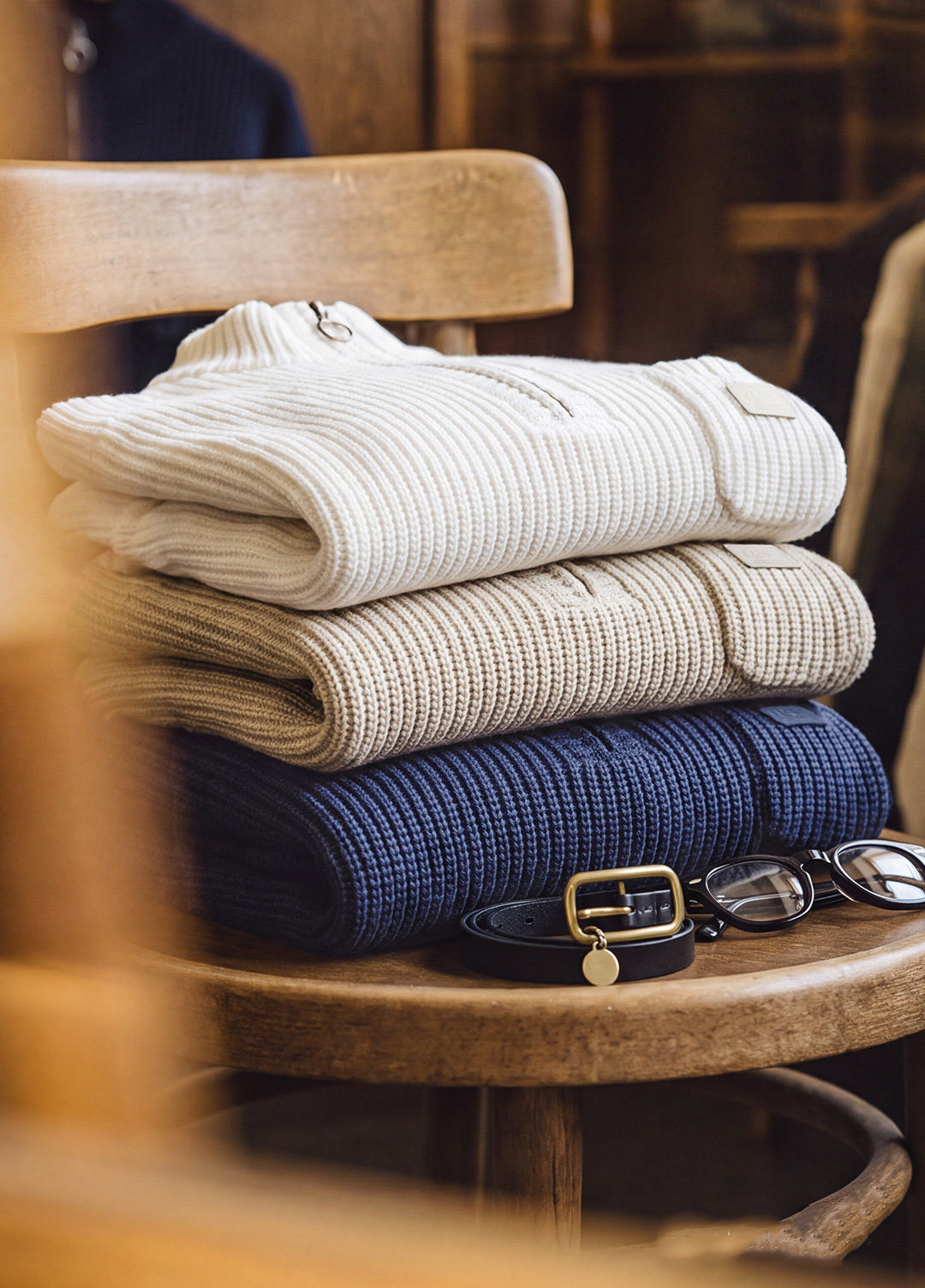 American Old Money Half-Zipper Pullover Soft Warm Men's Sweater - Harmony Gallery