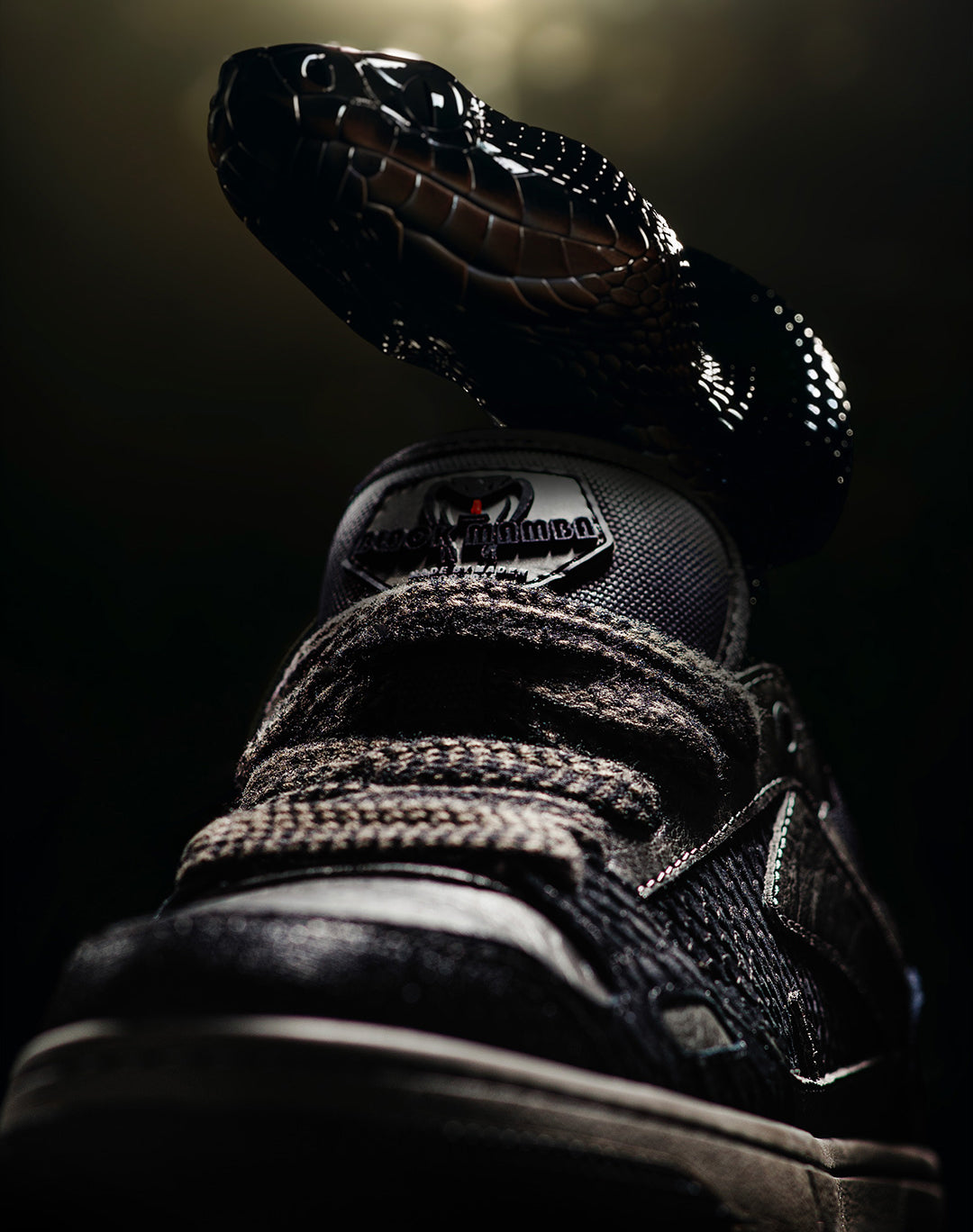 American Black Mamba Snake Low-Top Non-Slip Flat-Soled Men's Casual Shoes - Harmony Gallery