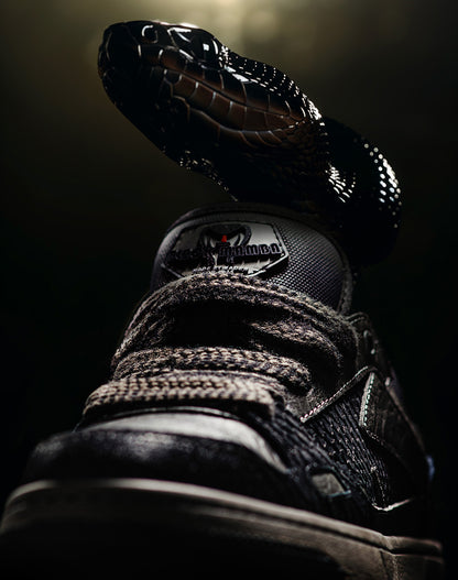 American Black Mamba Snake Low-Top Non-Slip Flat-Soled Men's Casual Shoes - Harmony Gallery