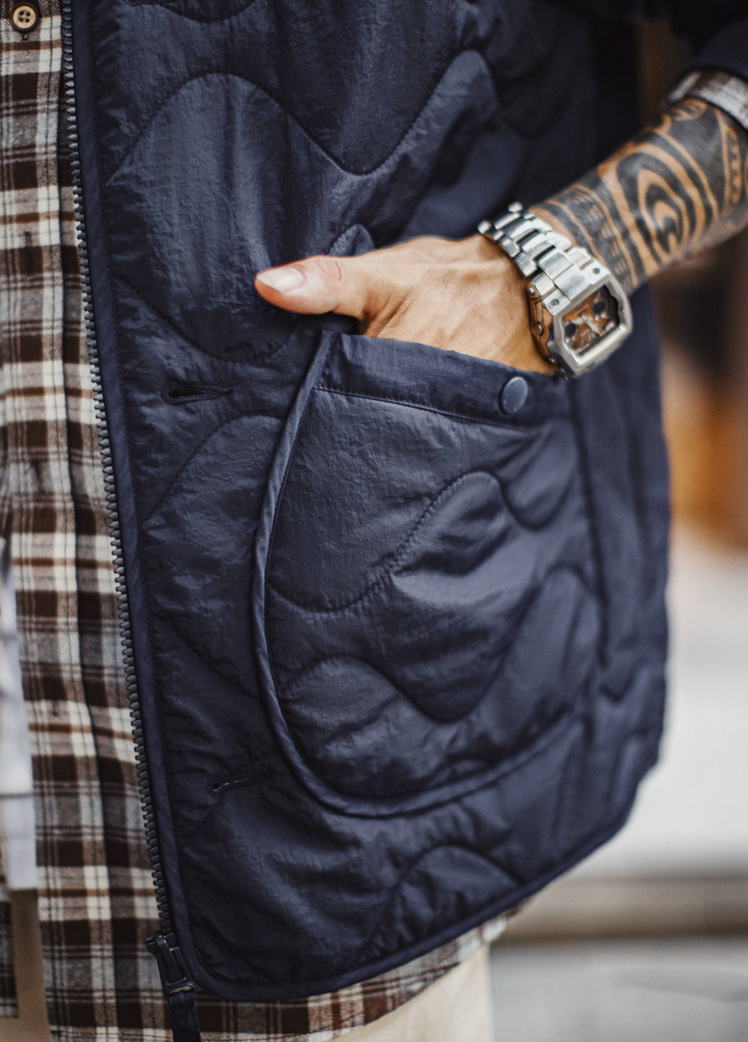 American Quilted M65 Cotton Short Thin With Lining Base Baseball Men's Jacket