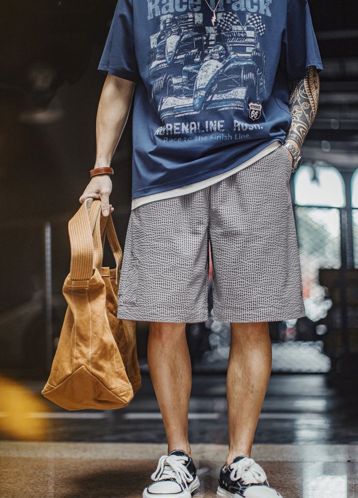 American Casual Cotton Breathable Commuting Simple Cropped Men's Shorts - Harmony Gallery