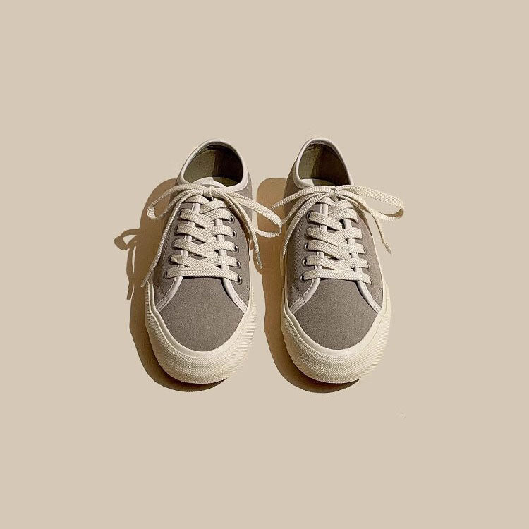 Matte Leather Authentic Flat Bottom Simple Women's Shoes - Harmony Gallery