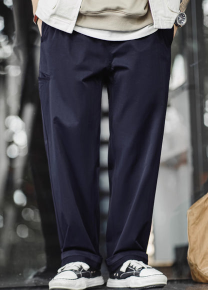 American Herringbone Easy Pants Clean Fit Straight Tapered Men's Trousers - Harmony Gallery