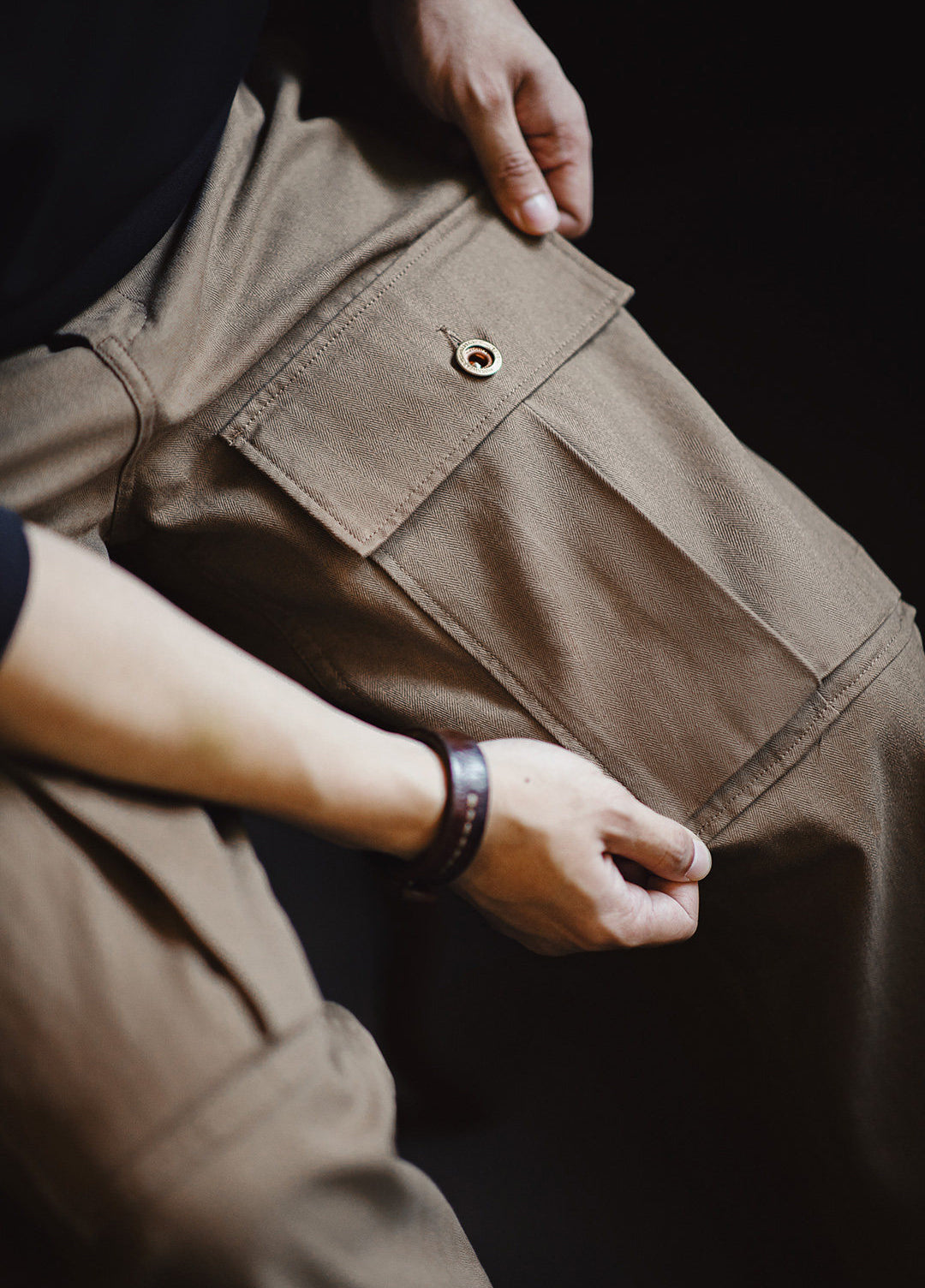 American Woven M43 Modified Herringbone Pattern Pocket Men's Trousers