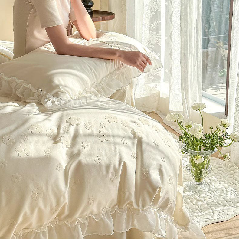 French Princess High-End Pure Cotton Four-Piece Bed Set - Harmony Gallery