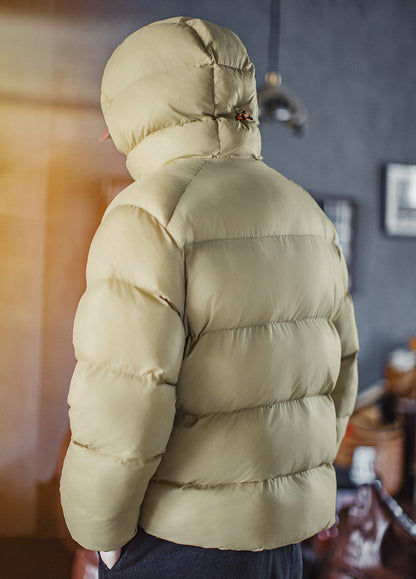 American Stand Collar Cotton Mountain Outdoor Soft shell Quilted Short Men's Jacket - Harmony Gallery