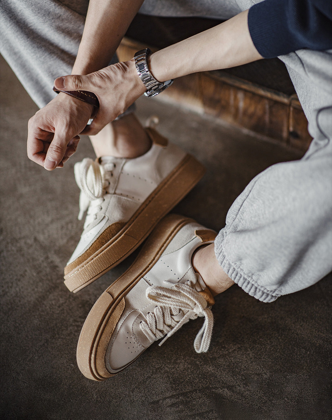 Retro Breathable Skateboard Heightening All-Match Men's Casual Shoes - Harmony Gallery