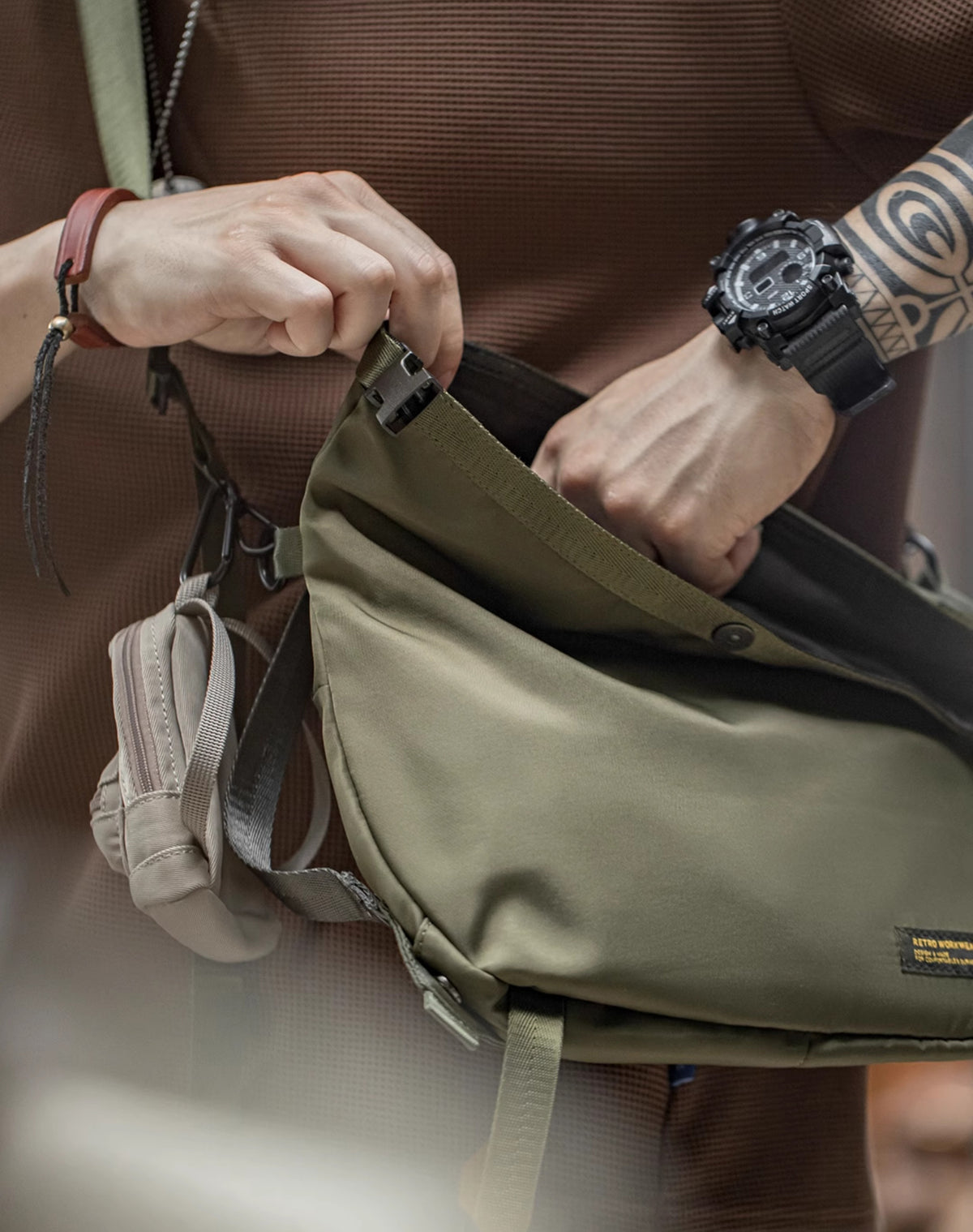Mountain Cycling Functional Capacity Messenger Multifunctional Men's Bag - Harmony Gallery