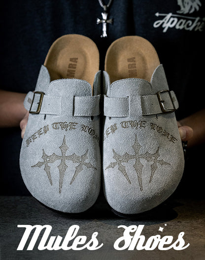 Mules Sharp Punk Birkenstocks European Style Slippers Men's Sandal - Harmony Gallery