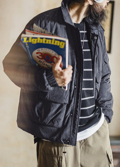 American Retro Batik M65 Hunting Warm and Rugged Cotton-Padded Men's Jacket - Harmony Gallery