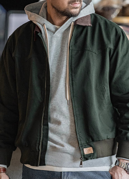 American Retro Heavy Canvas Washed Cotton Short  Men's Jacket - Harmony Gallery